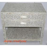 Mesa Consola de Diseño Moderno de Alta Calidad con Incrustaciones de Hueso de Jodhpur para Sala de Estar, Entrada de Casa, Uso en Hoteles, Personalizable, Directo de Fábrica