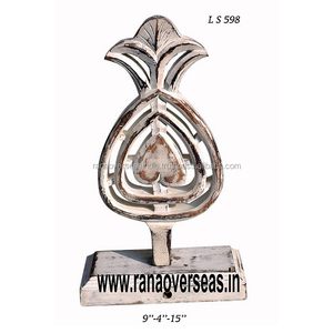 Traditional Handmade Solid Wooden Table Lamp Base for <b>Loft</b> Apartment , Coffee House , and Hallway - Product Image 3