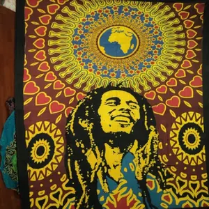 bob prints rastafari printed tapestry
