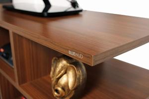 Soporte de unidad de pared de TV personalizable contemporáneo Centro de entretenimiento de fácil instalación con características únicas - Product Image 3