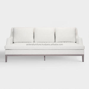 Juego de sofá de tela de madera de diseño japonés clásico de apariencia europea moderna ecológica inspirado en Indonesia para salas de estar de hoteles - Product Image 2