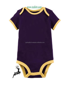 eco dyed organic bamboo short Sleeve Printed Newborn Boy blank baby Romper santa romper baby kids x mas romper 2019 Christmas - Product Image 6
