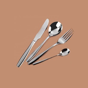 ชุดมีดสแตนเลสด้ามเรียบชุดเครื่องใช้บนโต๊ะอาหารสแตนเลสสีเงินขัดเงา - Product Image 6