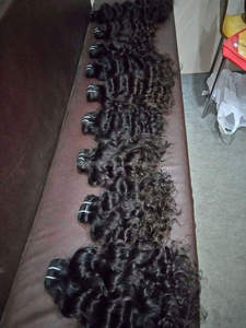 Vente en gros de paquets de tissage alignés de cuticules de vison brésilien de qualité 8A, cheveux vierges bruts humains non transformés - Product Image 6