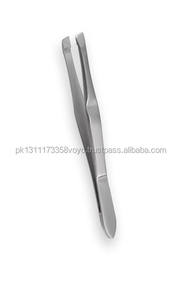 Pincettes à sourcils à pointe inclinée pour instruments de manucure et pédicure, marque privée OEM professionnel en acier inoxydable - Product Image 3