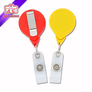 ABS Material Metal Clip Back 60cm Nylon Pull Cord Retractable <b>ID</b> Badge Reel - Product Image 6