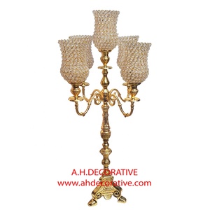 <b>Tall</b> Candelabra for Floor Decoration Metal Flower Holder <b>Table</b> Decorative Handmade Candelabra For Sale - Product Image 3