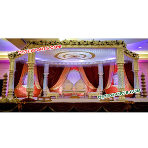 Trending Indian <b>Wedding</b> Mandaps Punjabi <b>Wedding</b> Ceremony Mandap Indian <b>Wedding</b> Rajmahal Bollywood Mandap Melbourne - Product Image 1