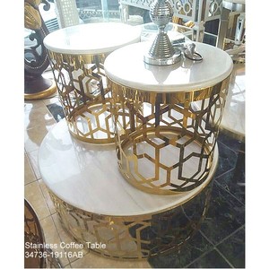 Offre Spéciale En Acier inoxydable Table Basse 34736-19116A/B - Product Image 1