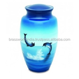 Urna de aluminio de estilo americano de Brassworld India Suministros funerarios Premium - Product Image 1