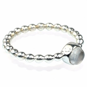 ที่น่าตื่นตาตื่นใจรอบรูปร่างสีขาวรุ้งรุ้งมูนสโตน925แหวนเงิน,925เครื่องประดับเงินสเตอร์ลิง,เครื่องประดับเงินสด - Product Image 1