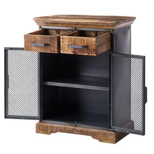 Aparador de madera de mango macizo de grado industrial, armario de metal para muebles de comedor del hogar - Product Image 3