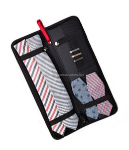 Portable Leather Travel <b>Tie</b> Case for <b>Neck</b> <b>Ties</b> and Cuff Links Special Purpose Storage Bag - Product Image 1