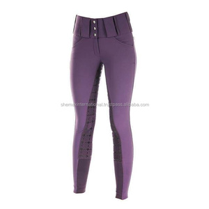 Shemax 2023 Ropa de Equitación Coloridos Pantalones de Asiento Completo Fuertes y Duraderos Logotipo Personalizado OEM Jodhpurs y Pantalones de Equitación - Product Image 1