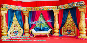 Moroccan Theme Reception Stage <b>Decor</b> Grand English Wedding Stage Setup New American Wedding Stage <b>Set</b> for Sale USA UK Australia - Product Image 2