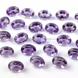 Fabricante de piedras preciosas sueltas ovaladas facetadas de amatista Natural de 6mm y 8mm, compre ahora a precio mayorista, piedras para proveedor de ajuste de joyería - Product Image 1