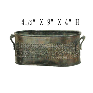 Maceta de metal de flores de hierro con gran oferta personalizable macetas decorativas de metal de hierro nuevo estilo maceta de diseño en relieve - Product Image 4