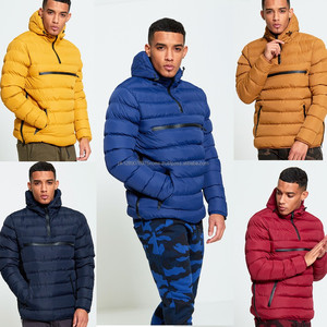 Men's Winter <b>Waterproof</b> and Windproof Nylon Puffy <b>Jacket</b>-OEM Design Customized Plain <b>Padded</b> Puffy <b>Jacket</b> - Product Image 5