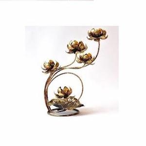 Indian Decorative <b>Tealight</b> Candle <b>Holder</b> Modern Style Metal Lotus Design Hot Selling Candleholder - Product Image 3