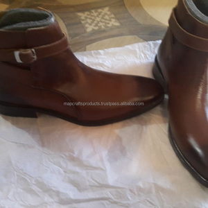 OEM Custom Wholesale 100% Genuine Leather Safety Waterproof Outdoor <b>Brown</b> <b>Men's</b> Shoes <b>Boot</b> - Product Image 2