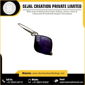 Colgante de cuentas de piedras preciosas de Plata de Ley 925, abalorios finos en embalaje a granel - Product Image 5