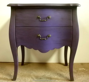 Chevets en bois de palissandre rouge antique, meubles de chambre à coucher, style français - Product Image 5