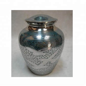 Urne funéraire en laiton sculptée avec trois oiseaux pour les cendres humaines, best-seller, urne adulte personnalisée pour les cendres funéraires - Product Image 2