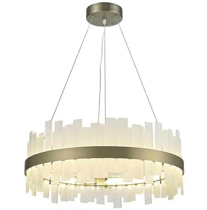 Light Fixtures Decoration Round Gold Luxury Modern K9 Crystal Chandelier
