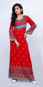 Nueva colección de nuevo diseño de impresión de CRAPE KAFTAN caftán 2018 - Product Image 4