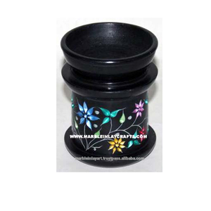 Black Soapstone Oil Burner - Product Image 1