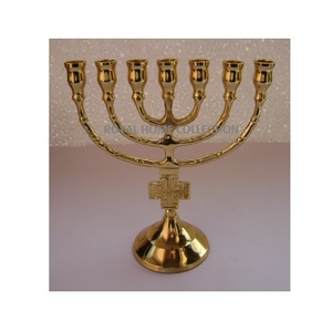 Menorah <b>Candle</b> Stand Custom Judaica Hanukkah Menorah Various Size Temple Menorah Metal <b>Candle</b> <b>Holder</b> - Product Image 5