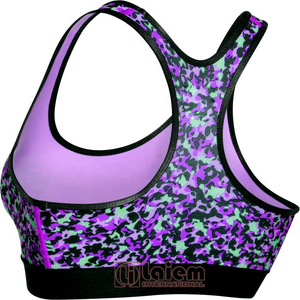 Soutien-gorge de sport en coton respirant à séchage rapide pour femmes Gym Fit Workout Yoga pour courir uni imprimé XS XL Fitness Sportswear - Product Image 4