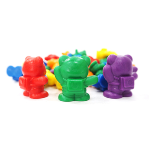 96 Piezas de Ositos de Peluche de Plástico, Juguetes Educativos Preescolares, Contadores de Ositos Arcoíris, Material Didáctico, Ositos de Colores para Contar - Product Image 4