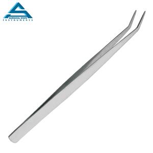 Pince à épiler professionnelle J2 en acier inoxydable avec pointe pointue incurvée à revêtement multiple vente en gros - Product Image 4