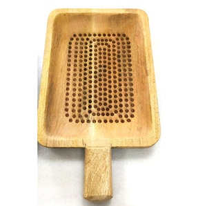 ตกแต่งการออกแบบใหม่เลเซอร์แกะสลักประแกะสลักไม้ถาดเสิร์ฟ - Product Image 4