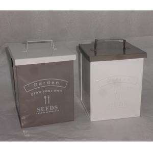 กล่องใส่กระป๋องเหล็กรูปทรงสี่เหลี่ยมสำหรับตกแต่ง - Product Image 1