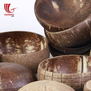 Cuencos Artísticos Naturales Ecológicos de Cáscara de Coco Hechos a Mano, Tamaño Personalizado, Venta al por Mayor - Artesanía Viettime - Product Image 3