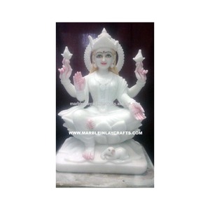 Mata Laxmi White Marble Moorti - Product Image 1