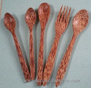 Cucharas de cáscara de madera de coco más vendidas de Vietnam - Product Image 4