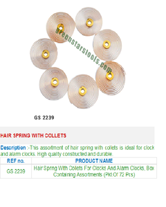 Ressort à cheveux avec pinces GS 2239 Outils de bijoux - Product Image 2