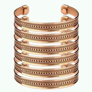 <b>Copper</b> Alloy Cuff Magnetic Health Bracelet-Unisex Classic Christian Handmade - Product Image 2