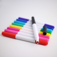 Venta al por mayor uso de oficina borrado en seco doble punta doble cabeza marcador de pizarra con imán 20 colores disponibles