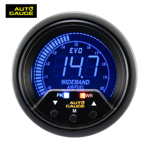 Medidor de banda ancha de relación de combustible de aire de Venta caliente con placa frontal negra de ajuste Universal de rango 10 ~ 20 AFR - Product Image 2