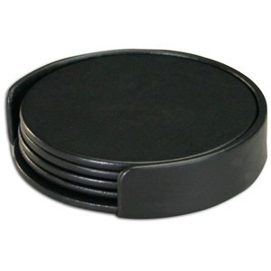 Embossed Leather <b>Coasters</b> With Holders / Best Quality Beer <b>Promotional</b> <b>Coasters</b> / Glass Cup <b>Coaster</b> Set for Business & Corporate - Product Image 4