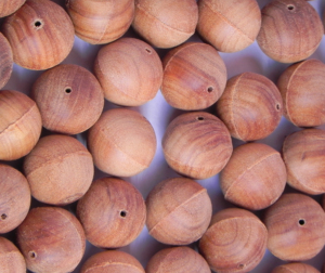 Cuentas de pulsera de sándalo antiguo Color natural suelto para manualidades-RIDDHI SIDDHI - Product Image 1