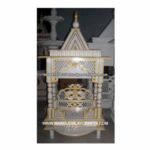 Makrana India tallada y dorada, trabajo en el templo de mármol - Product Image 1