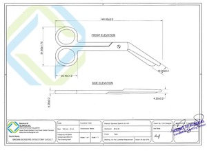 Tijeras Manuales para Episiotomía de Color Marrón para Uso Hospitalario con Certificación CE - Product Image 3