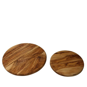 Bloque de cortar redondo de madera de Olivo de 2,0 cm de espesor hecho en Israel para utensilios de cocina y utensilios de cocina - Product Image 1
