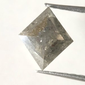 Diamantes sueltos con forma de cometa antigua de Color gris sal y pimienta Natural de 1,17 Ct, diamantes naturales sueltos para joyería antigua - Product Image 1