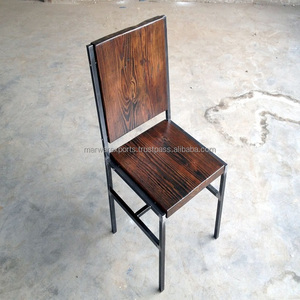 Nouvelle chaise de loisirs en bois récupéré de style pour le salon de chambre à coucher de bureau à domicile-utilisation générale de meubles de maison - Product Image 5